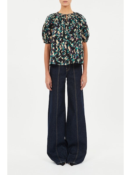 Loli Short Sleeve Blouse - Kaleidoscope