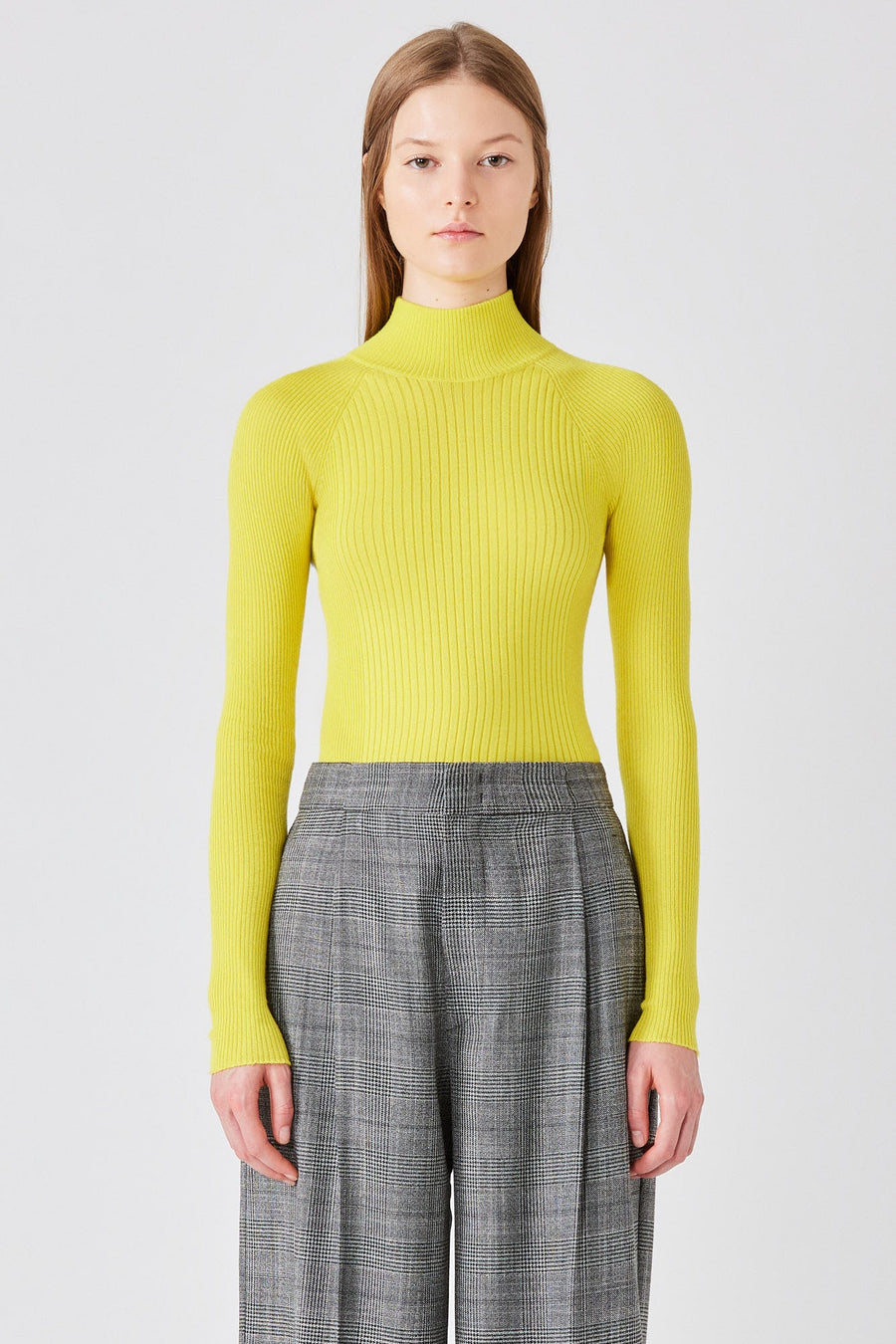 Ribbed Lupetto Sweater - Strong Yellow