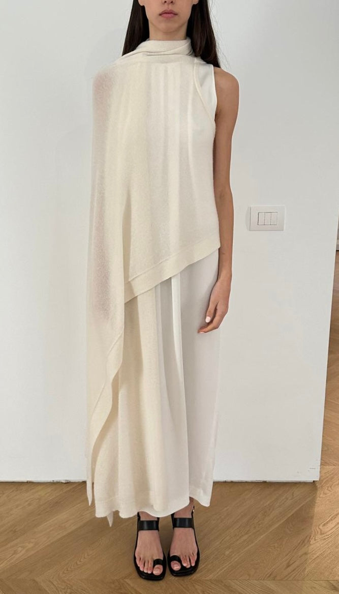 Two Ways Poncho Cardi Long - Ivory