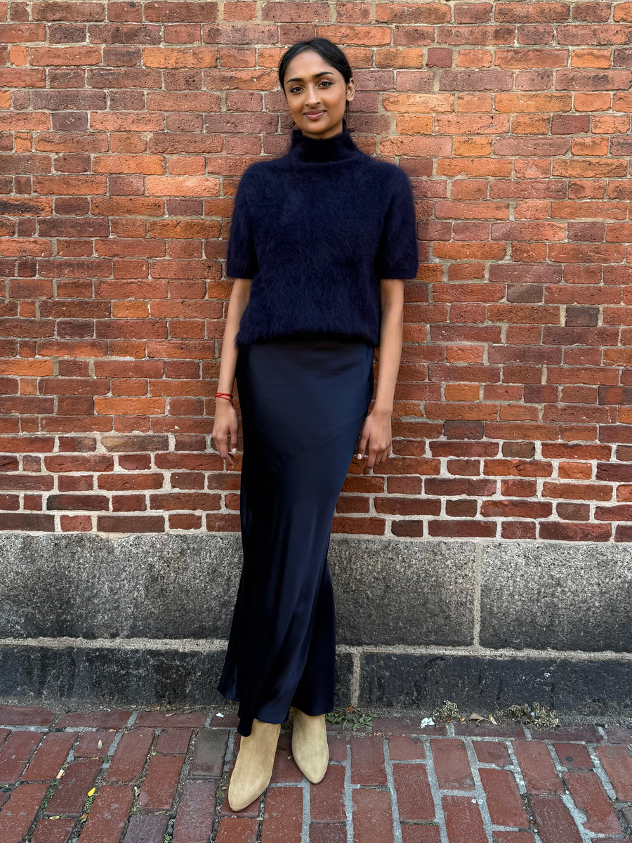 Madelene T-Shirt - Navy Brushed