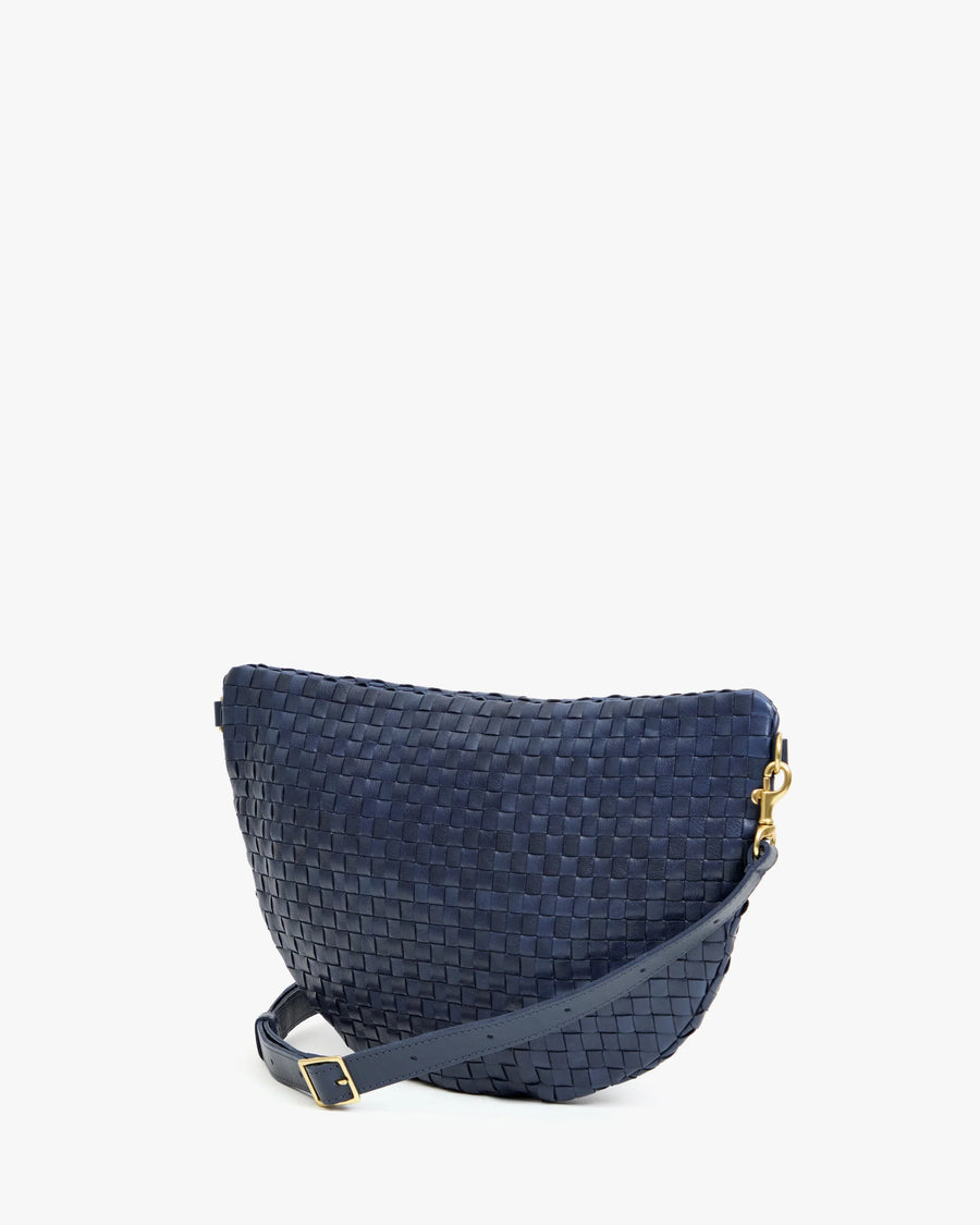 Grande Fanny - Bleu Marine Woven Checker