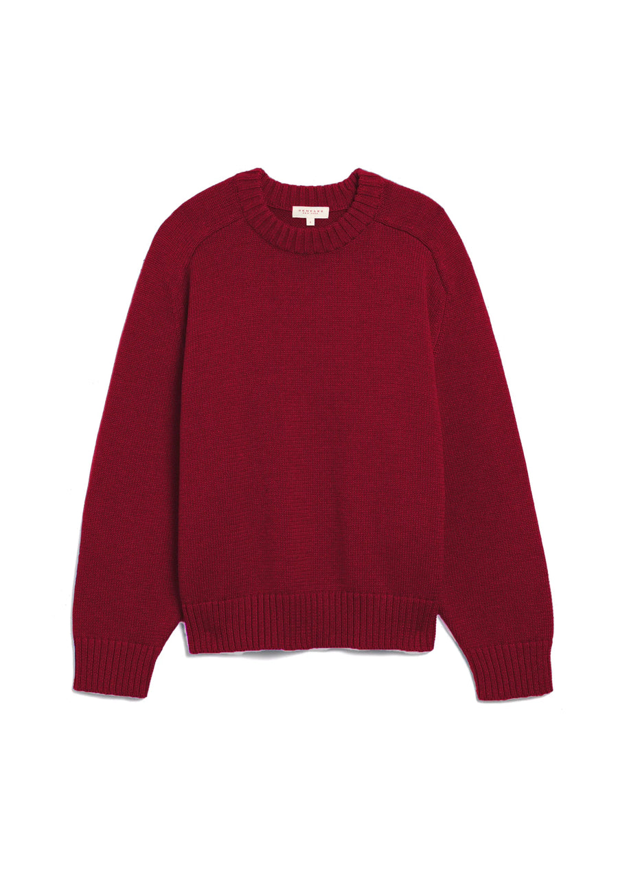 Haruhi Cotton Sweater - Burgundy