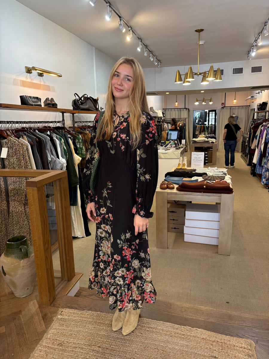 Jolie Print Midi Dress - Multi