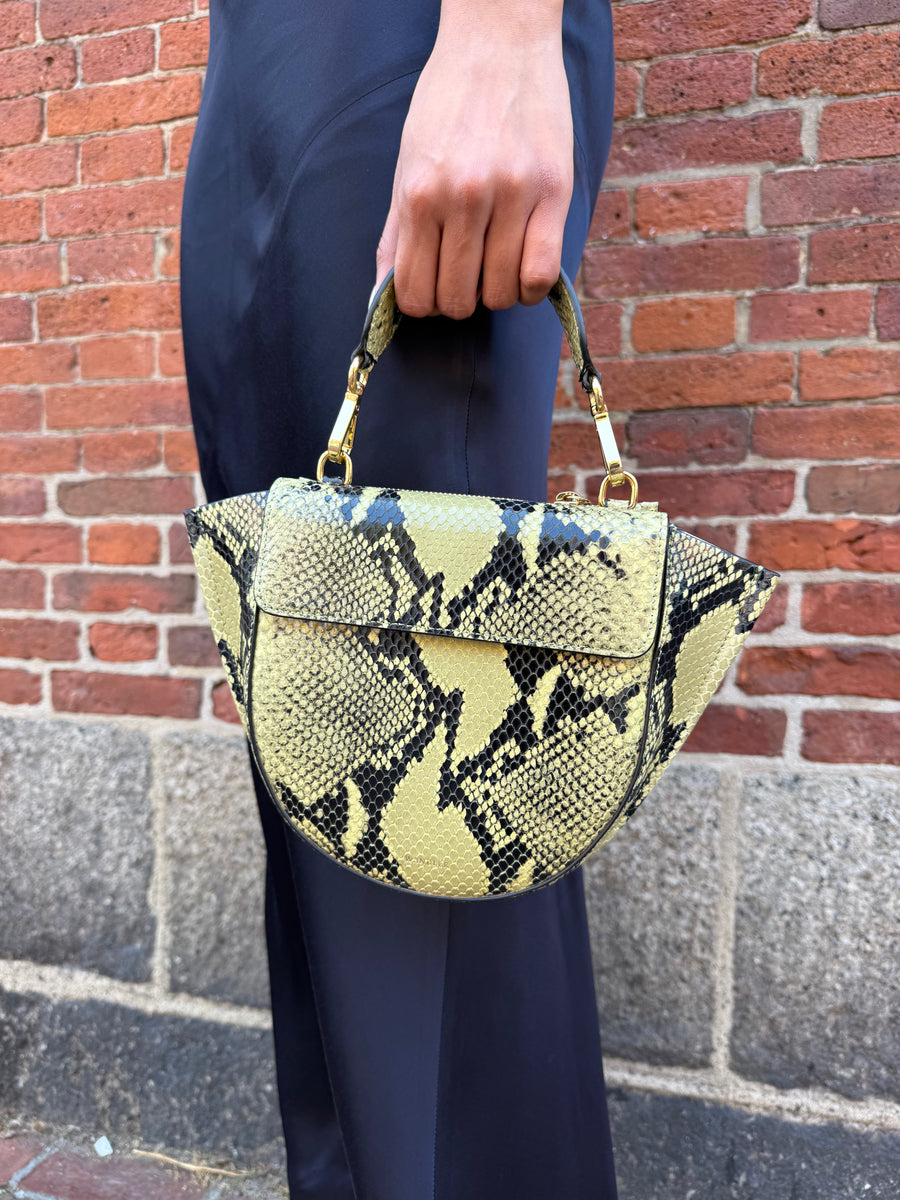 Hortensia Bag Mini - Lime Python