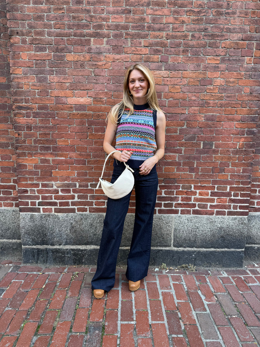 Tupos Shrunken Cashmere Vest - Fairaisle