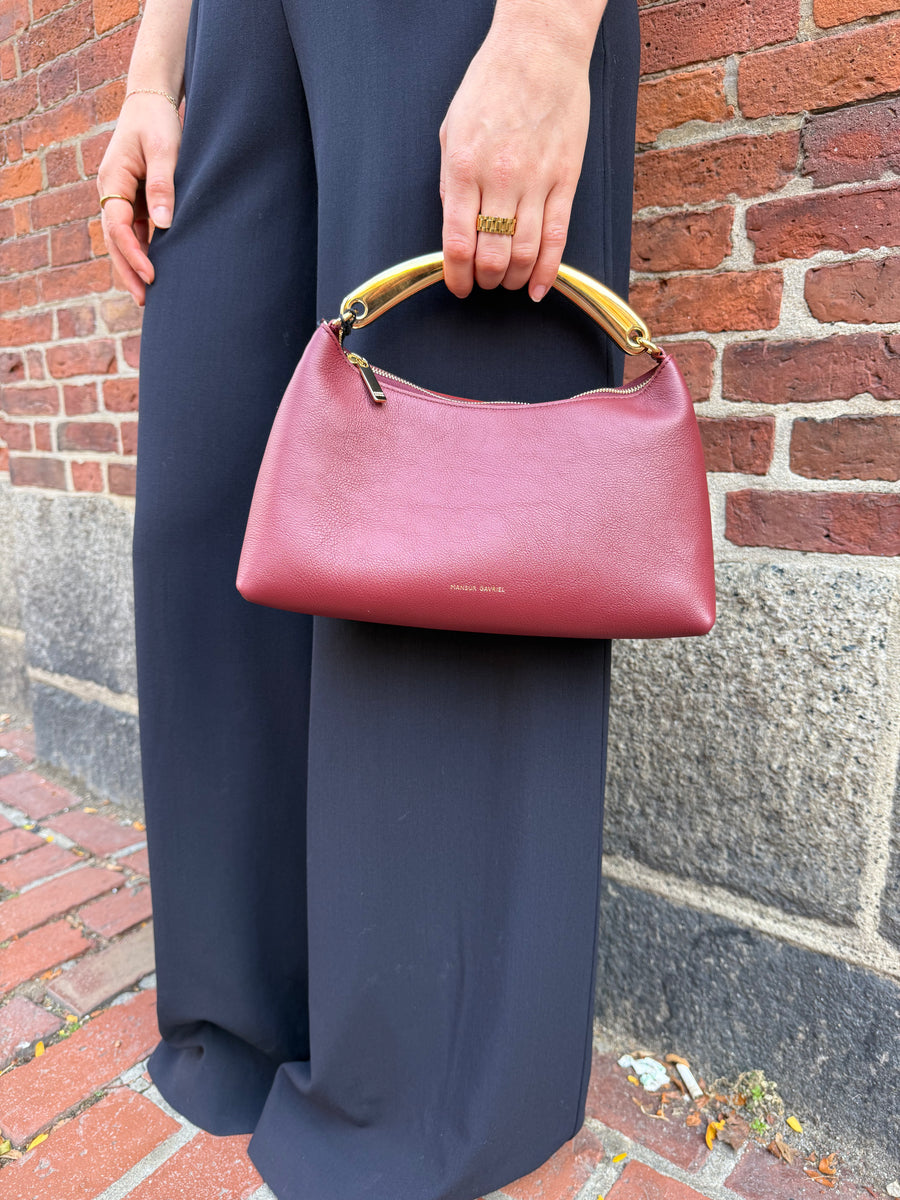Metal Handle Rhea - Oxblood
