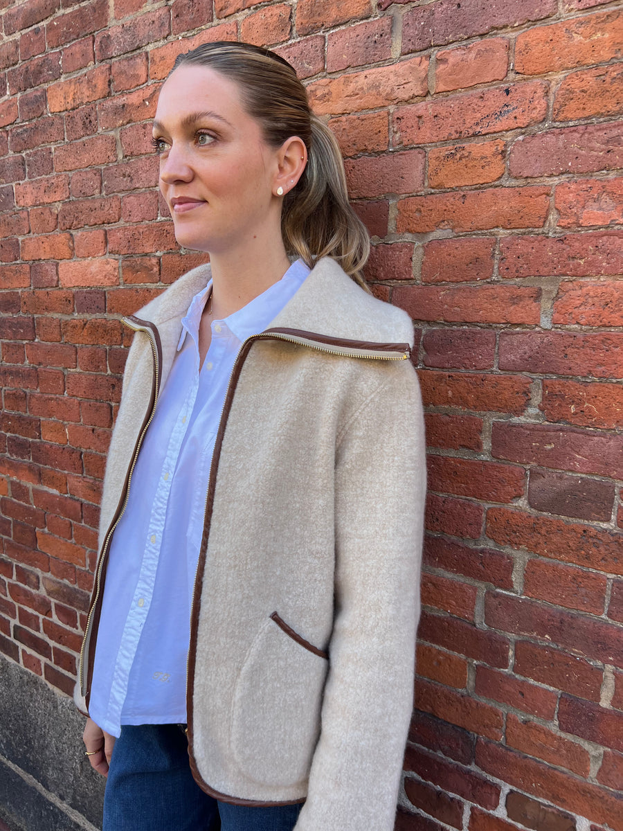 Teddy Sherpa Jacket - Cream