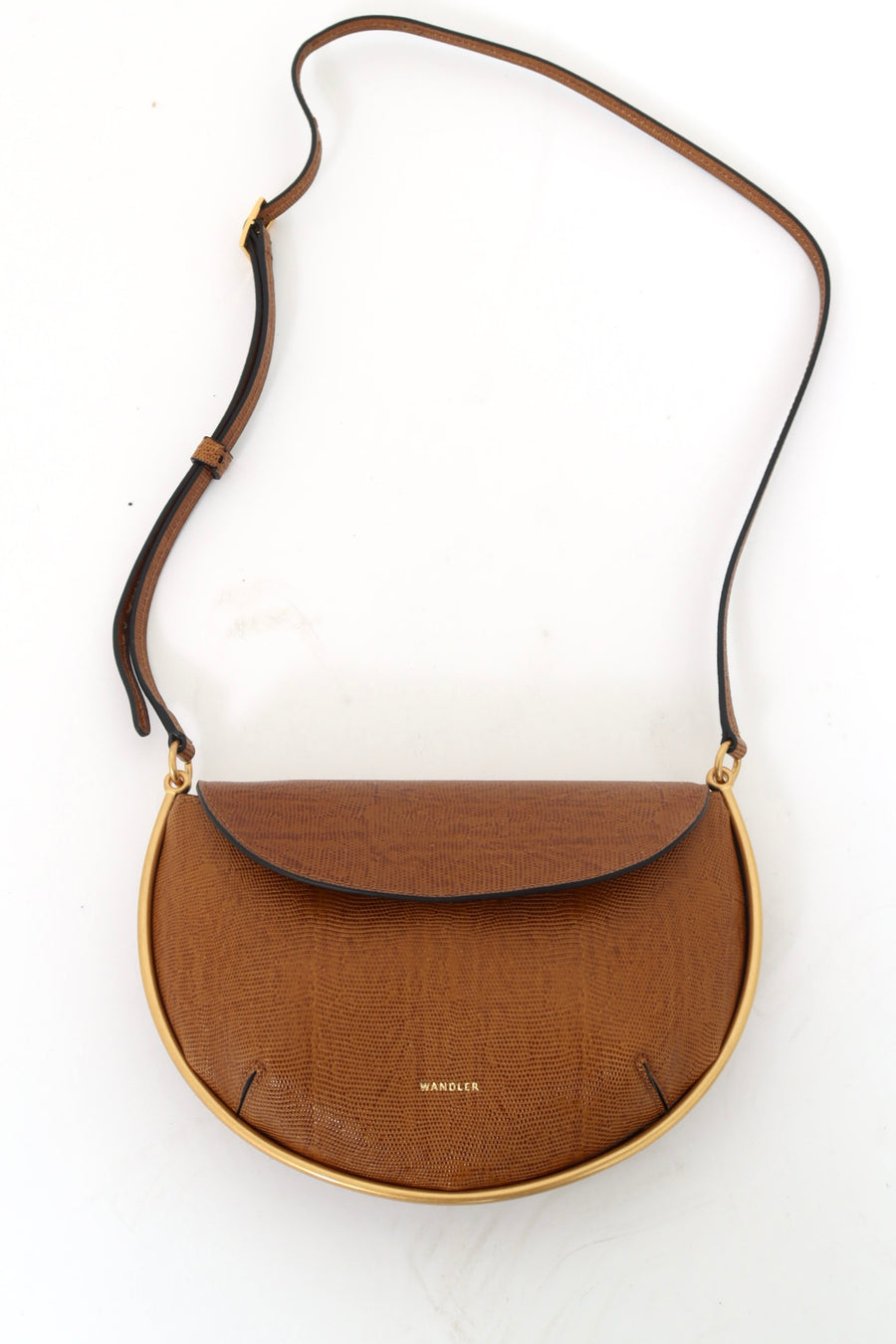 Kate Mini Crossbody - Tobacco Lizzard