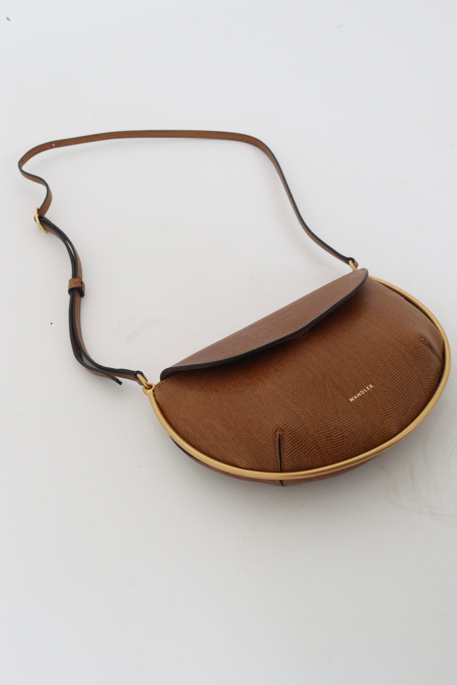 Kate Mini Crossbody - Tobacco Lizzard