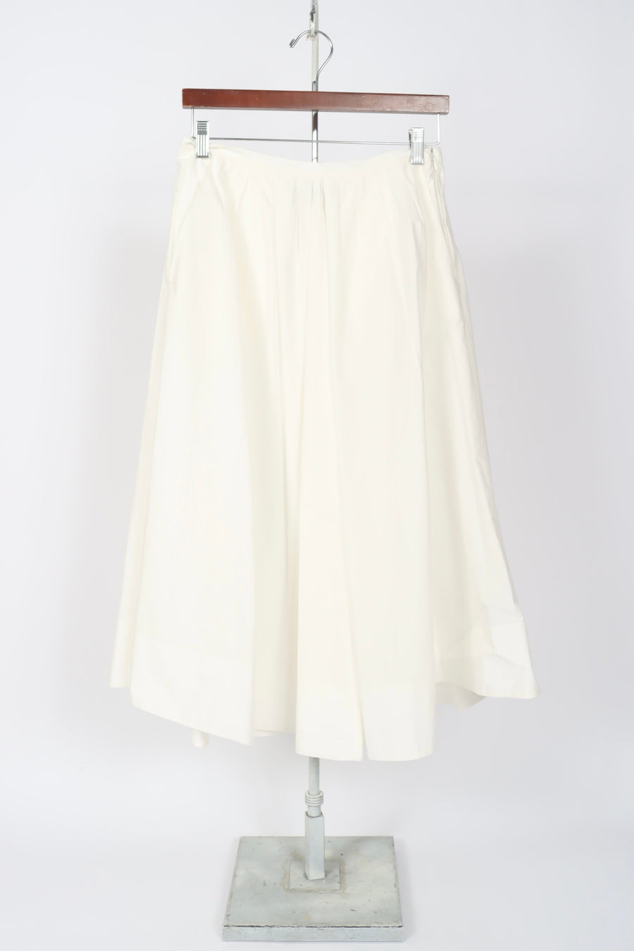 12102_My Skirt - Cotton Poplin Skirt - White
