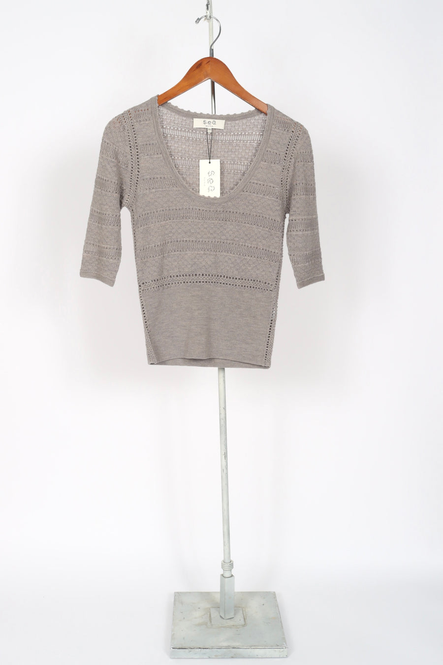 Syble S/S Sweater - Grey