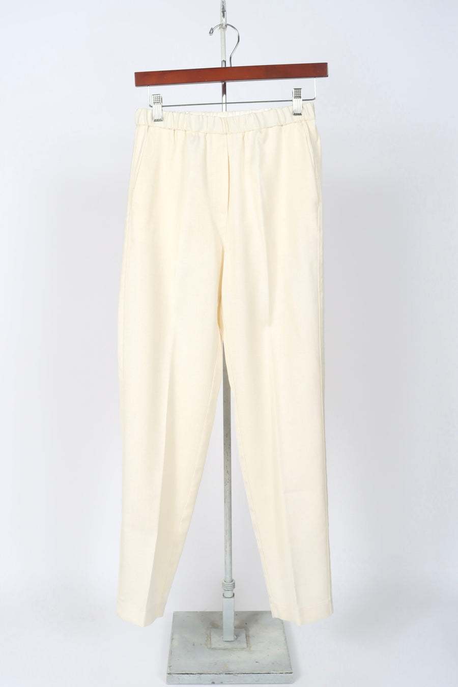 12018_My Pants - Slubbed Viscose-Cotton Elasticized Pants - Batida