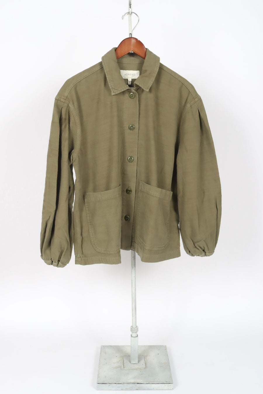 The Blouson Sleeve Chore Jacket - Army