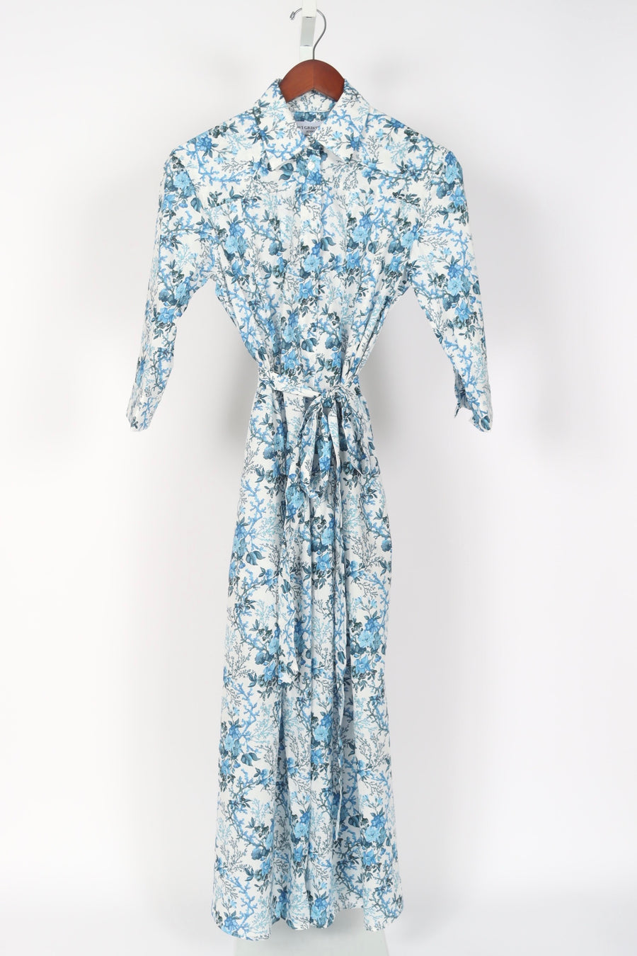 Marina MS Dress - White/Blue