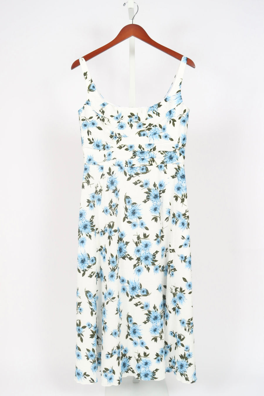 Verena Dress - Small Dahlia Baby Blue