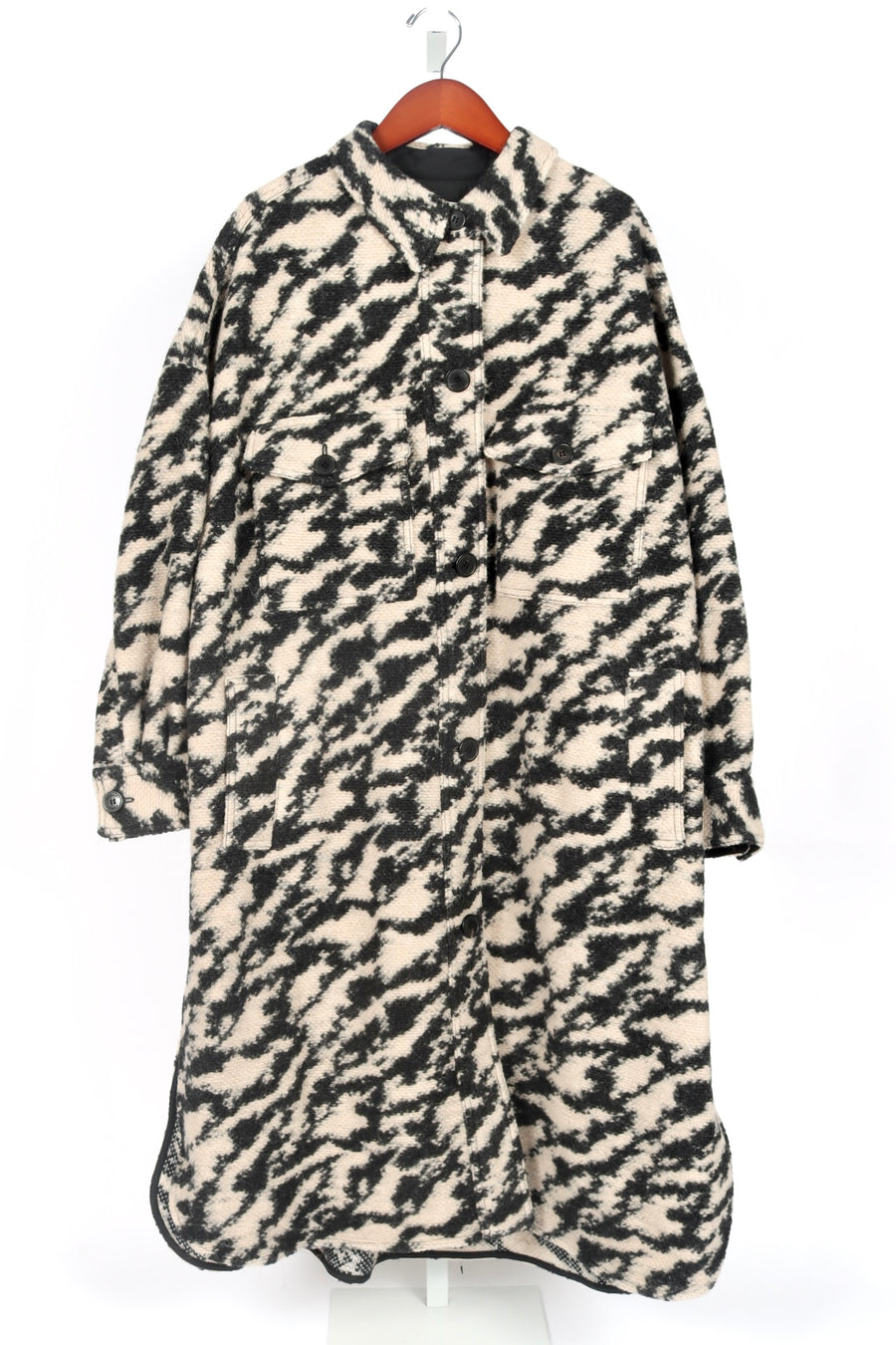 Fontizi Coat - Black/Beige