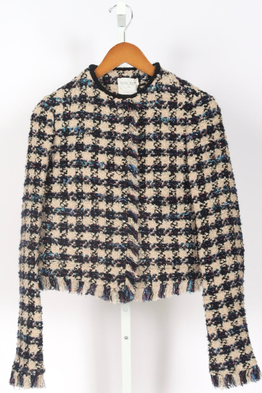 12809_My Jacket - Pied de Coque Tweed Jacket - Ink