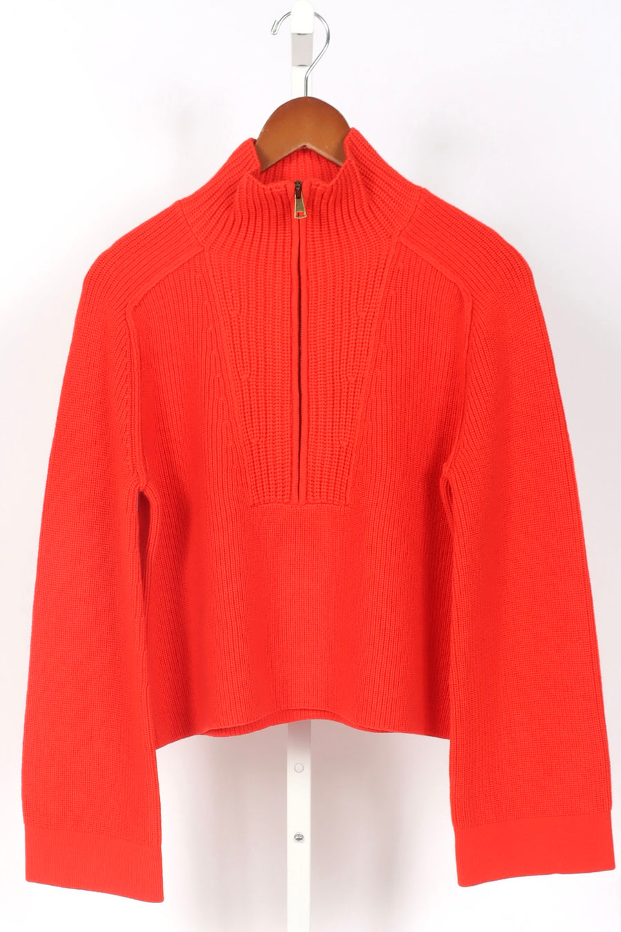 12940_My Knit - Zipped Rollneck Sweater - Lipstick