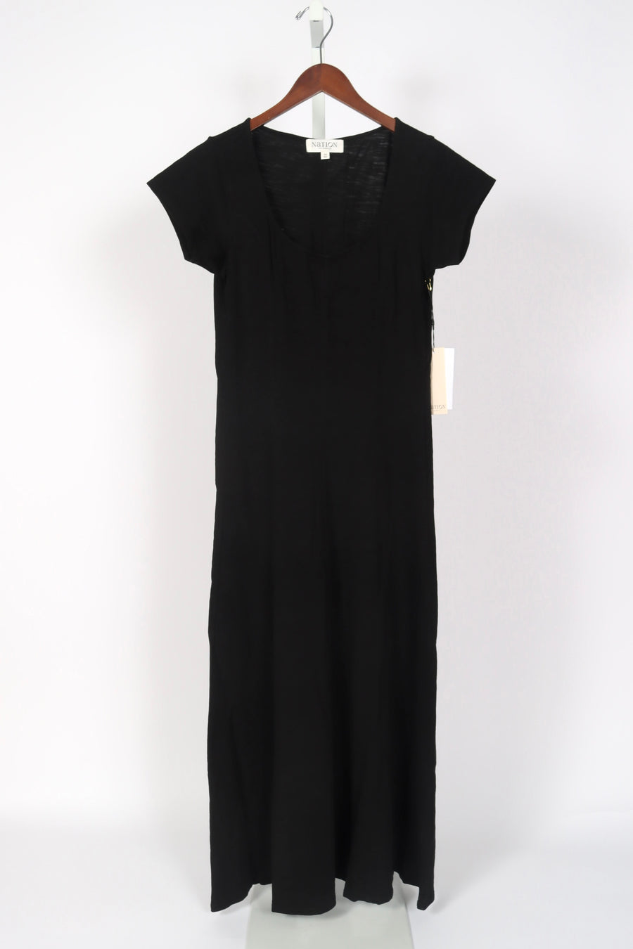 Mariana Round Neck Dress - Jet Black