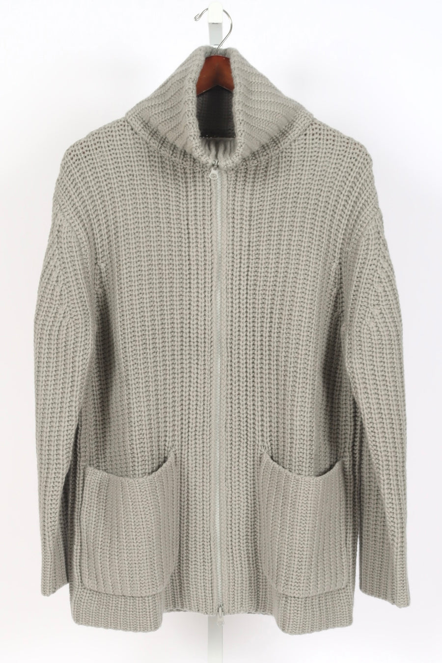 Majken Zip Cardigan Coat - Pebble