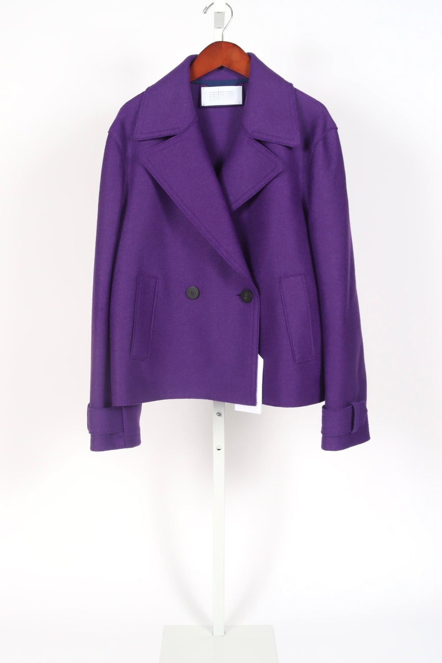 Cropped Peacoat - Purple