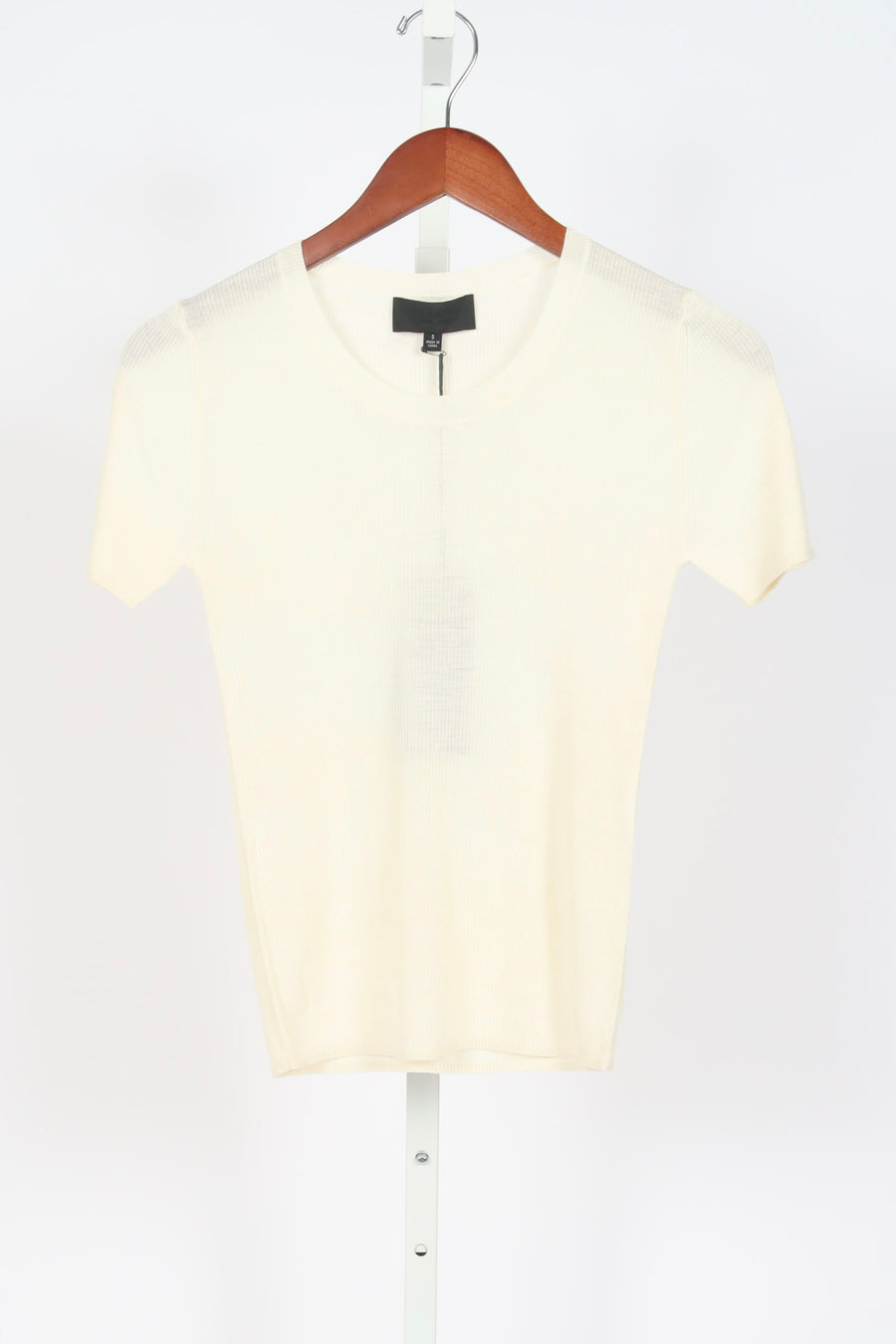 Araceli Silk Knit Tee - Ivory