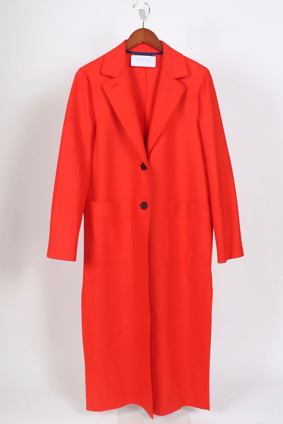 Long Boxy Coat - Red