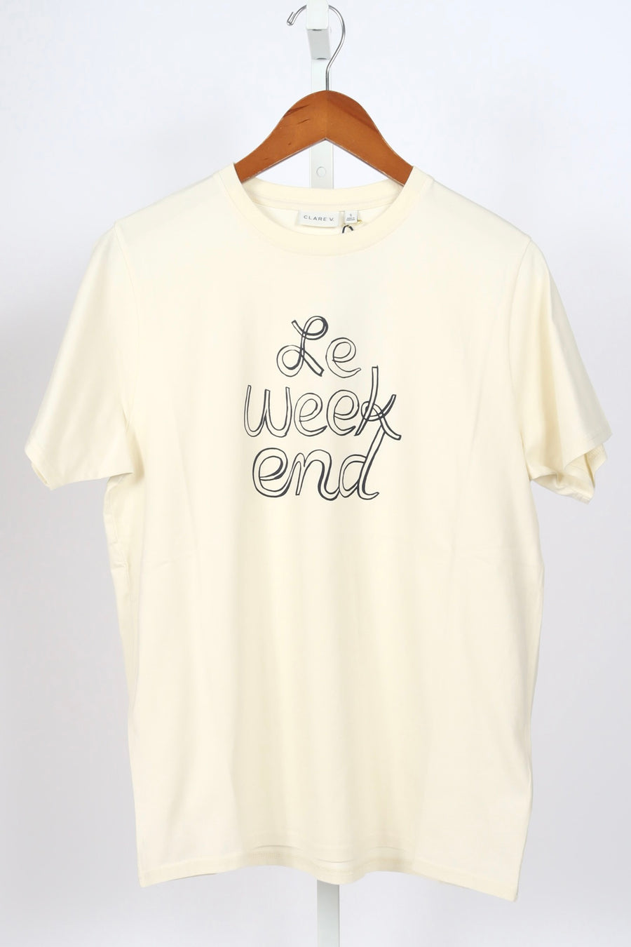 Original Tee - Le Weekend - Cream w/ Navy Le Weekend