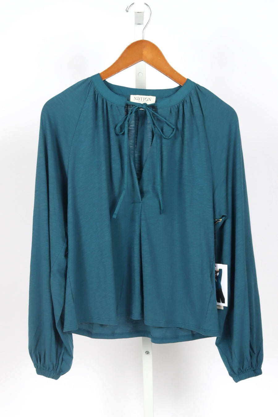 Chiara Long Sleeve Top - Italian Sea