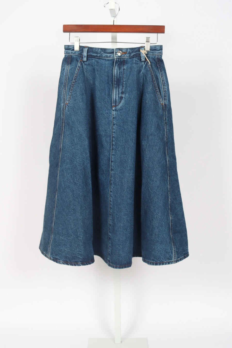 Enora Skirt - Stonewashed Indigo