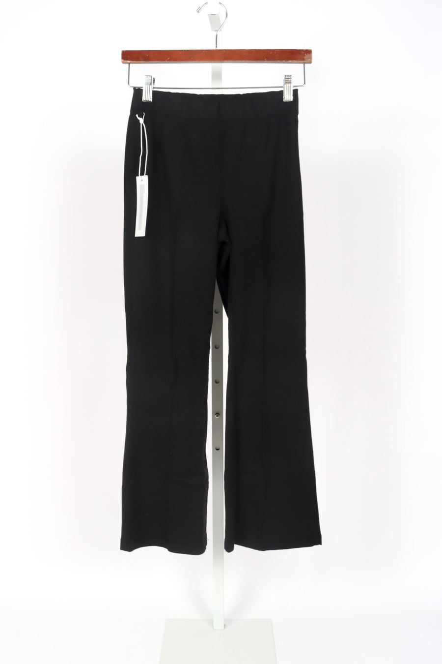 Ponte Cropped Kick Flare Pant - Black