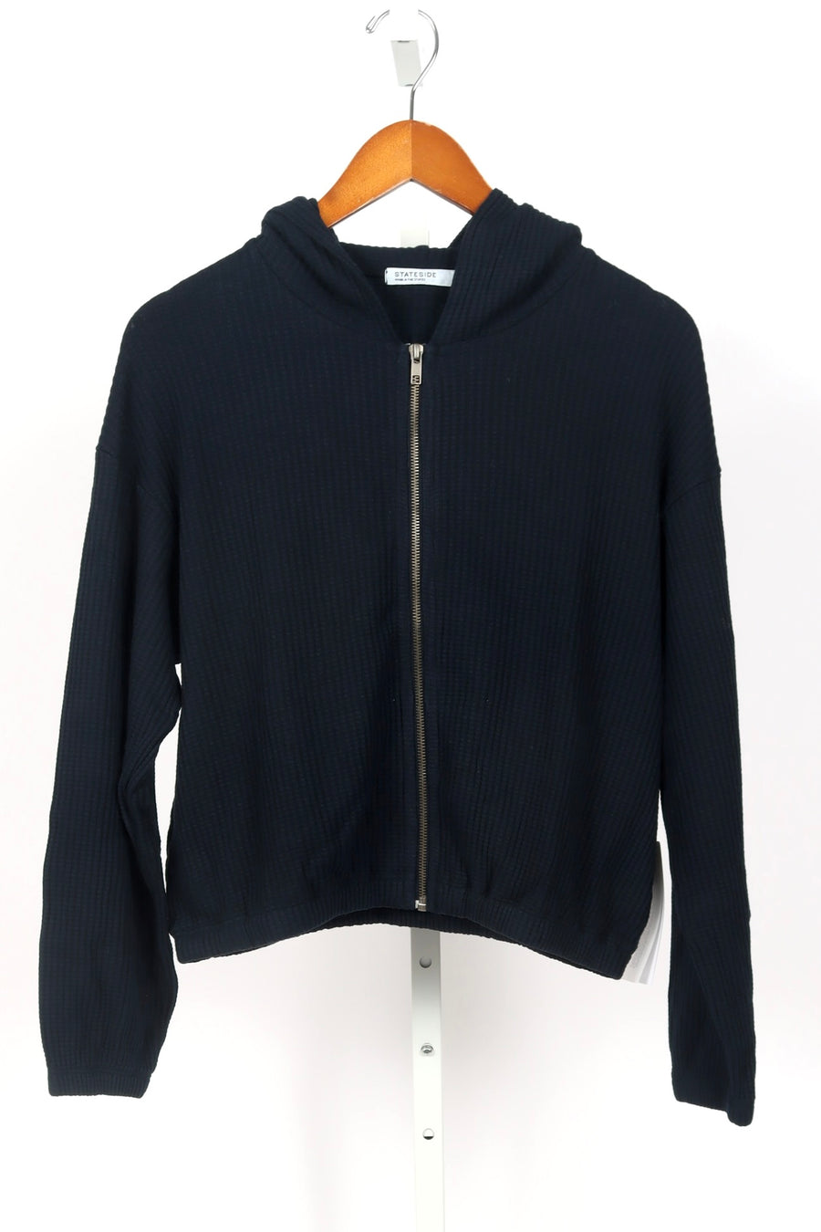 Luxe Thermal Zip Hoodie - New Navy