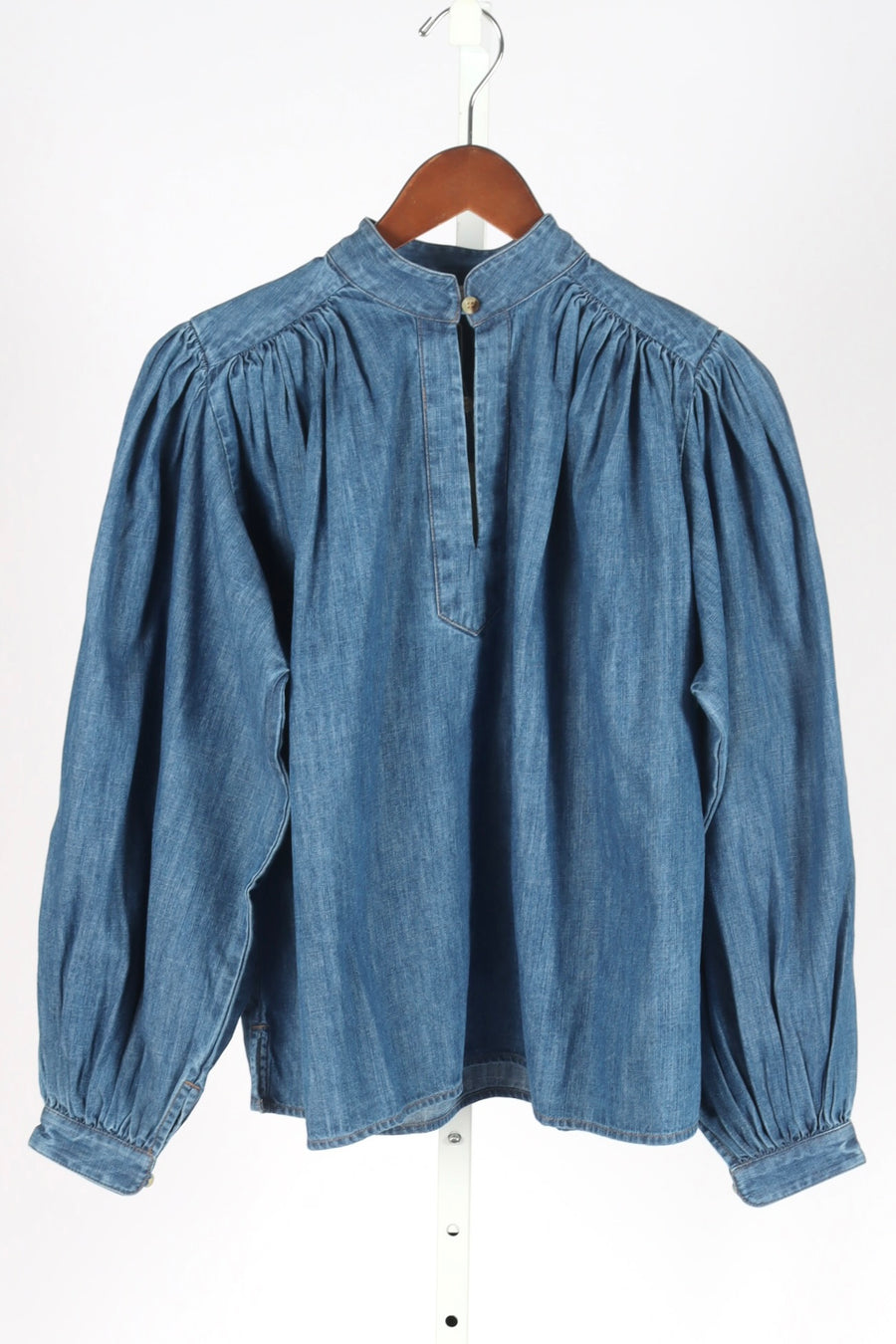 Kaprico Poet Blouse - Denim - Aegean