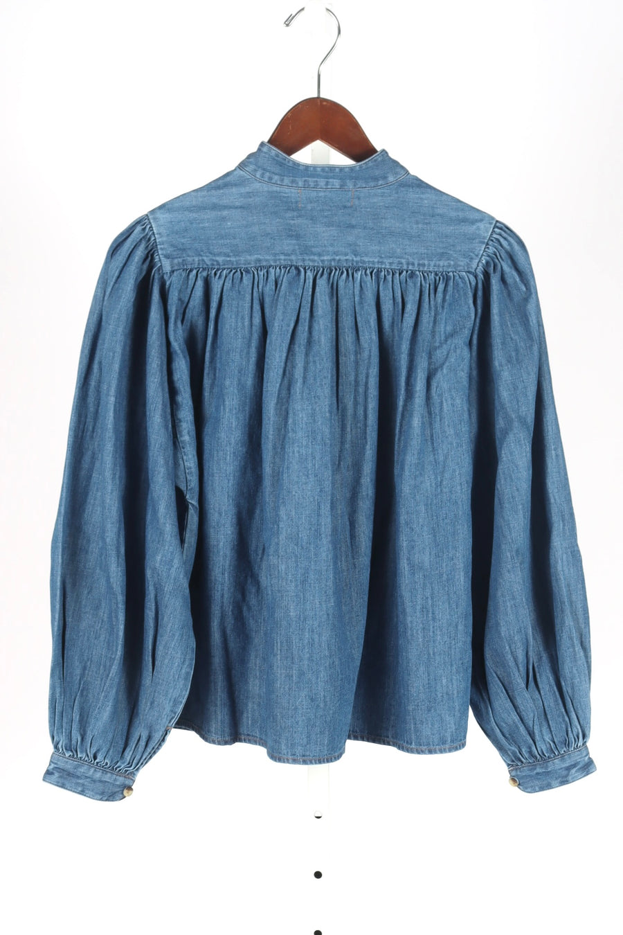 Kaprico Poet Blouse - Denim - Aegean