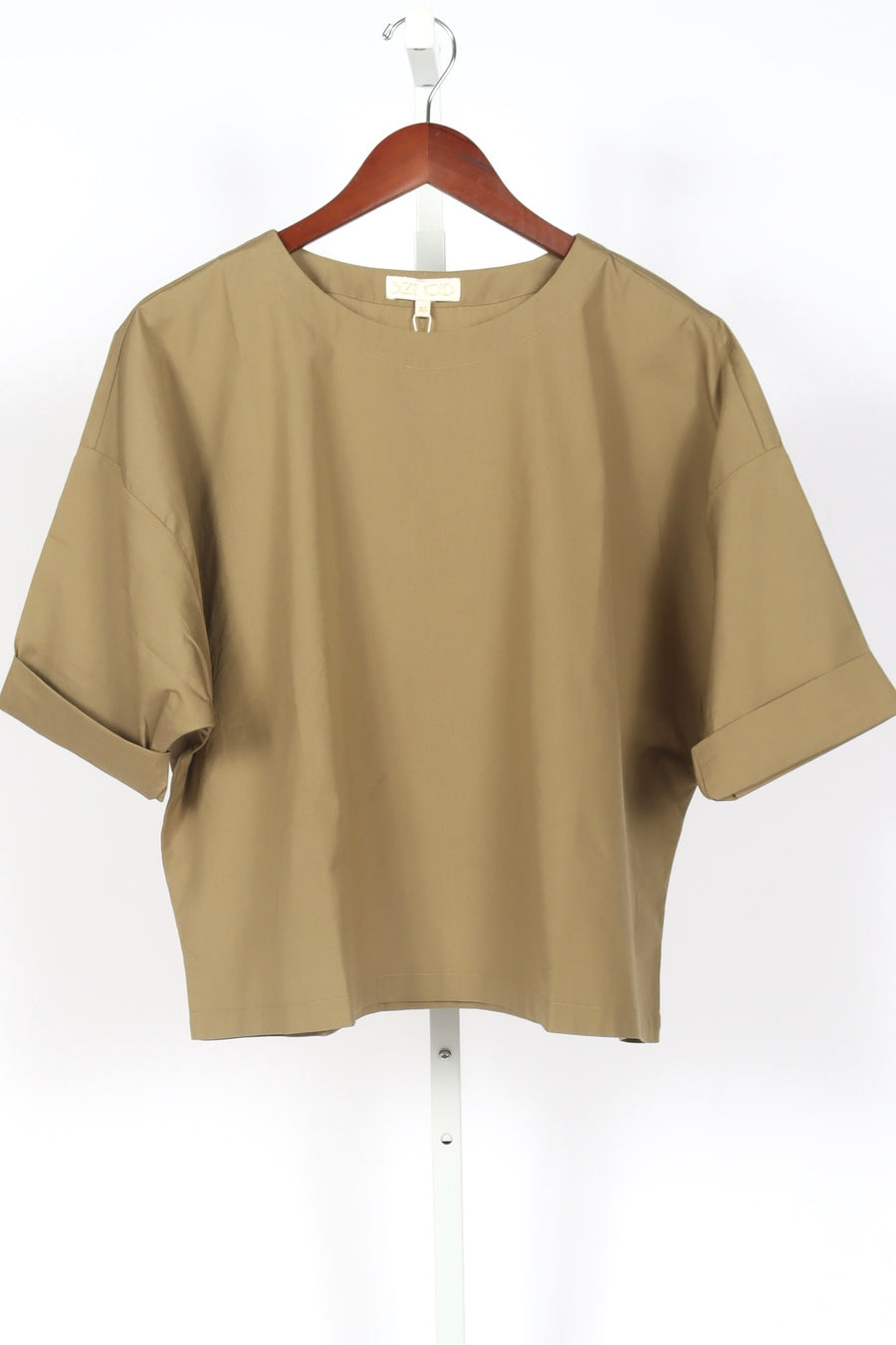 The Saria Top - Cotton Poplin - Juniper