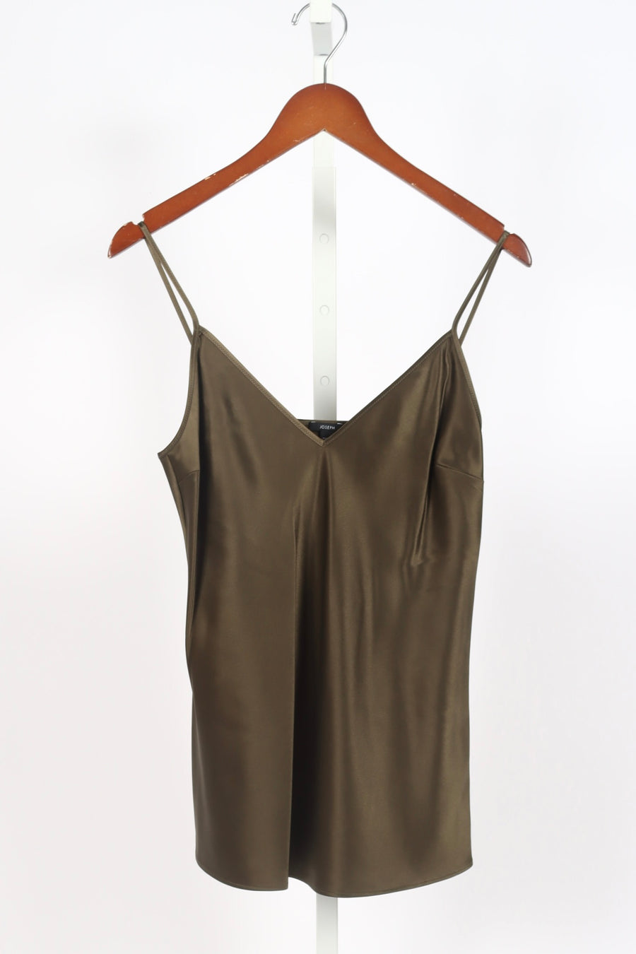 Silk Satin Clea Camisole - Hass Avocado