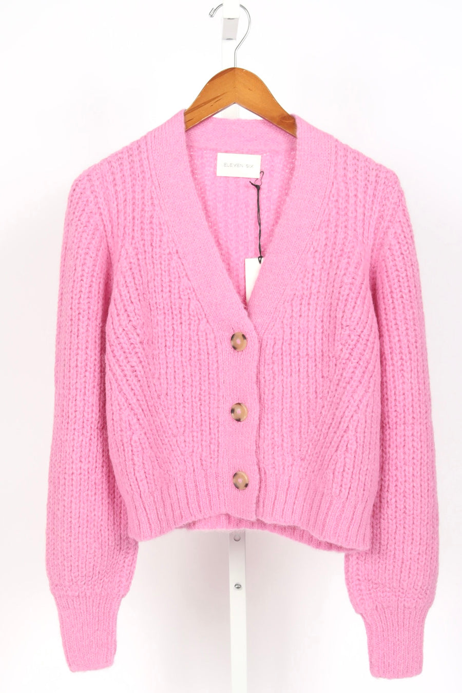 Sara Cardigan - Taffy Pink