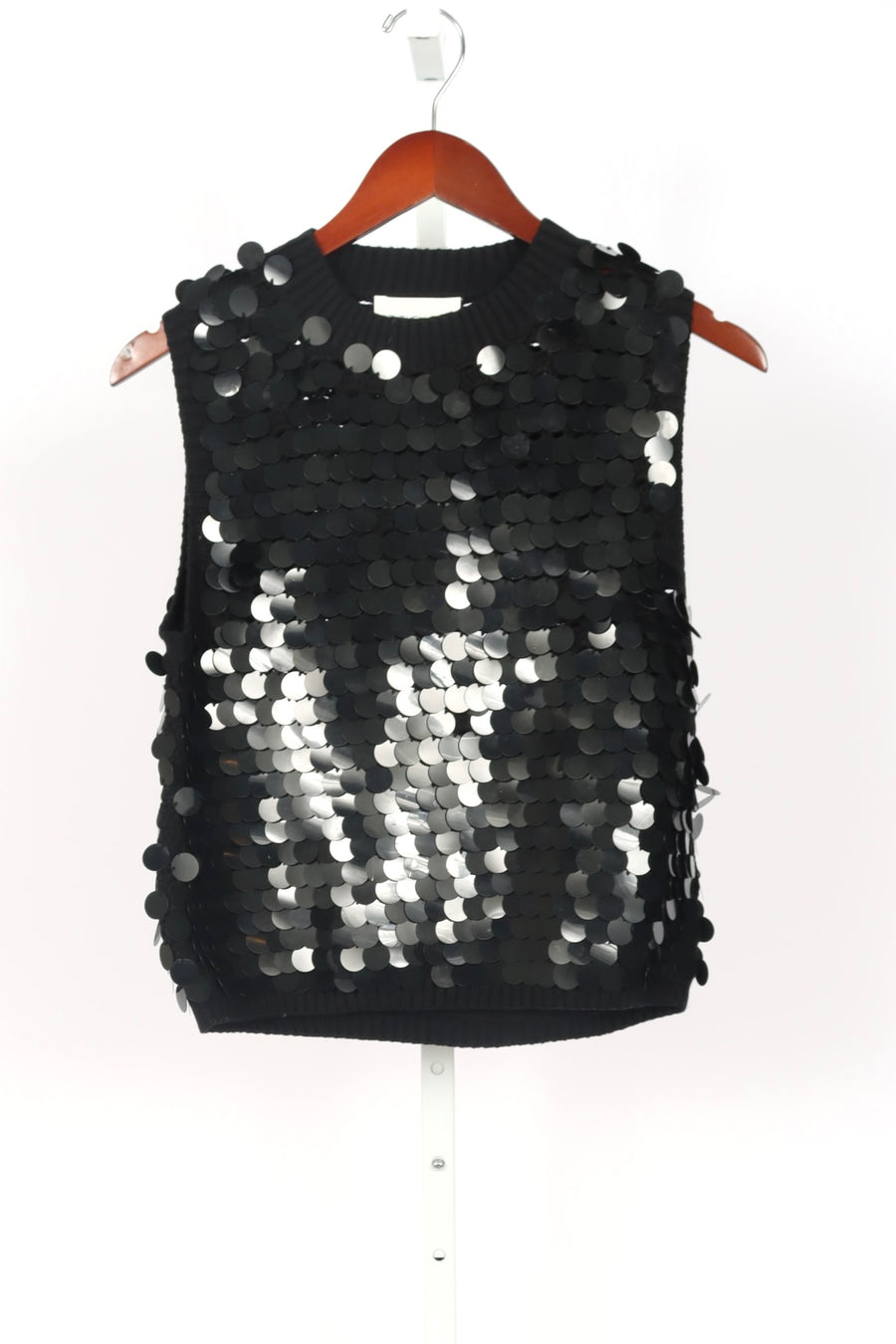 Cora Tank - Black with Sequins