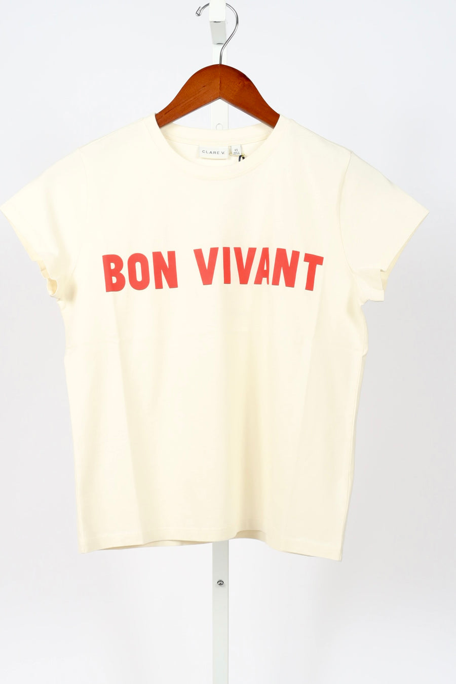 Classic Tee - Cream w/ Bright Poppy Bon Vivant