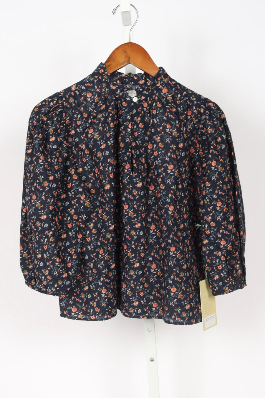 Orly Blouse - Navy Rosette