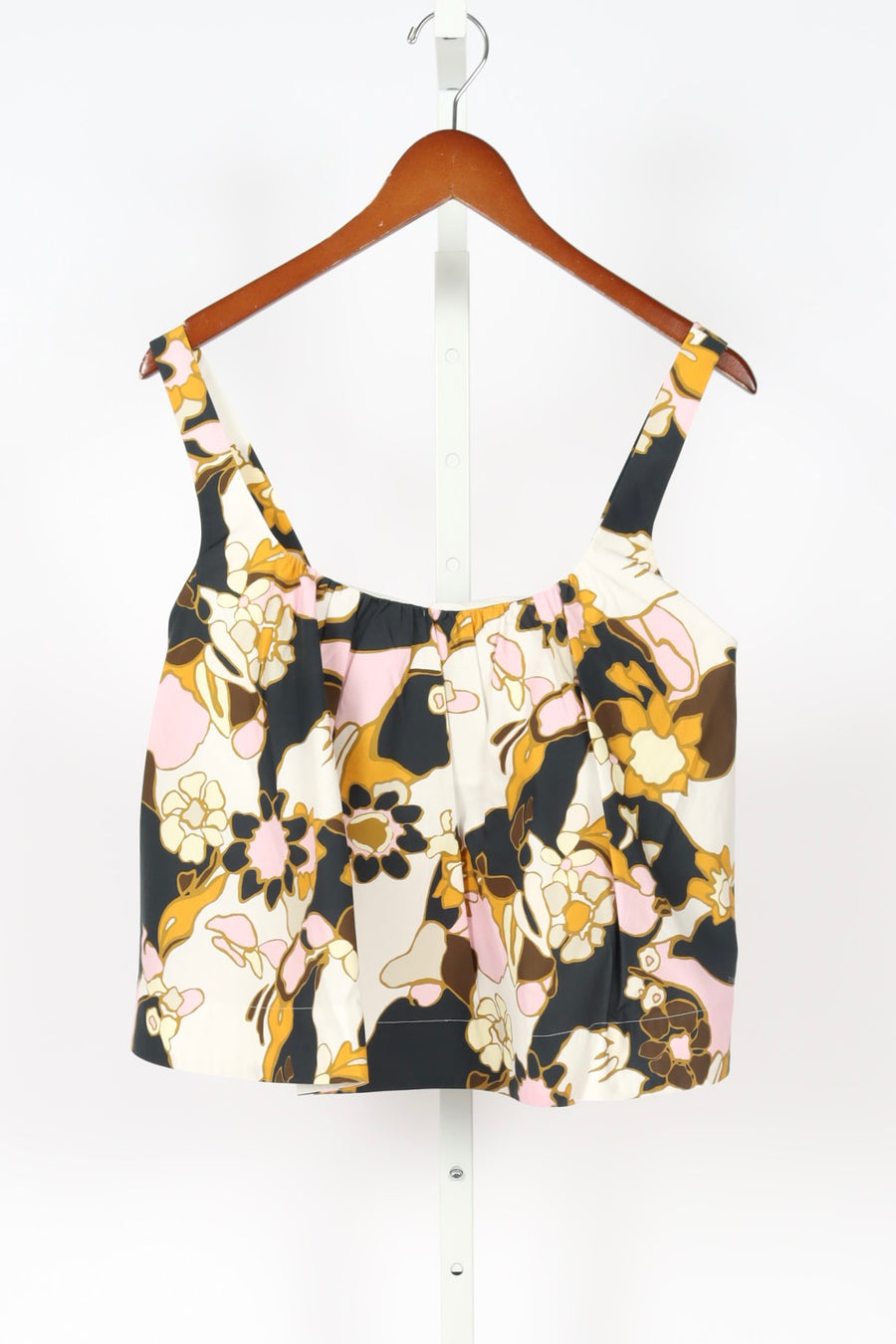 Maxine Cropped Cami - Yellow Kaleidoscope