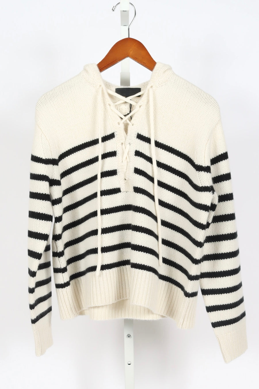 Noemi Stripe Sweater - Ivory/Black