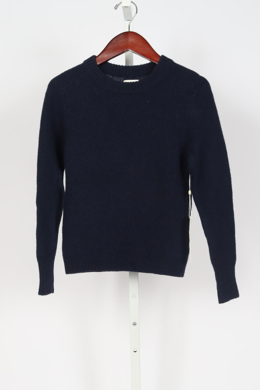 The Sarra Bracelet Cashmere Crewneck - Navy