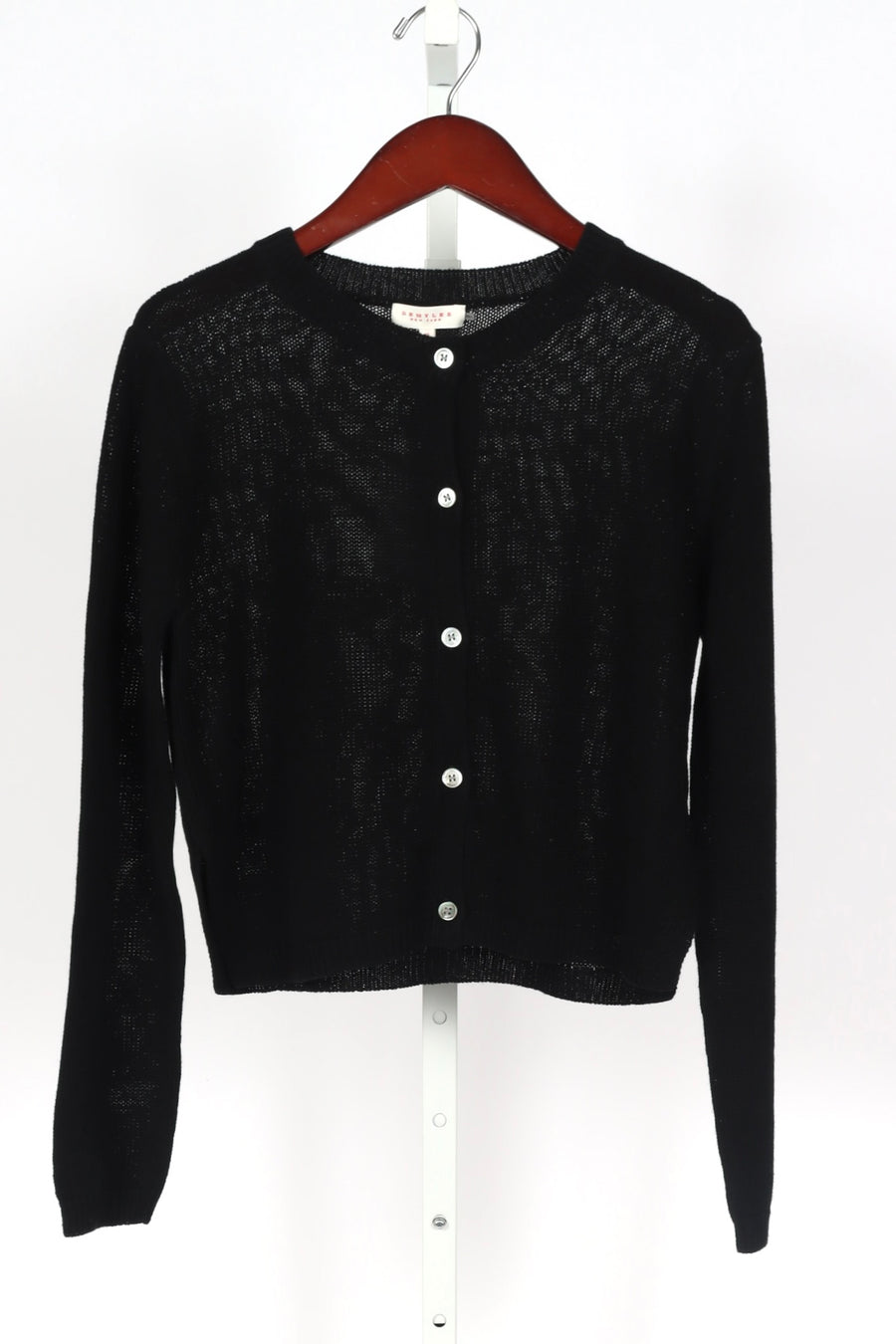 Josie Cotton/Linen Cardigan - Black