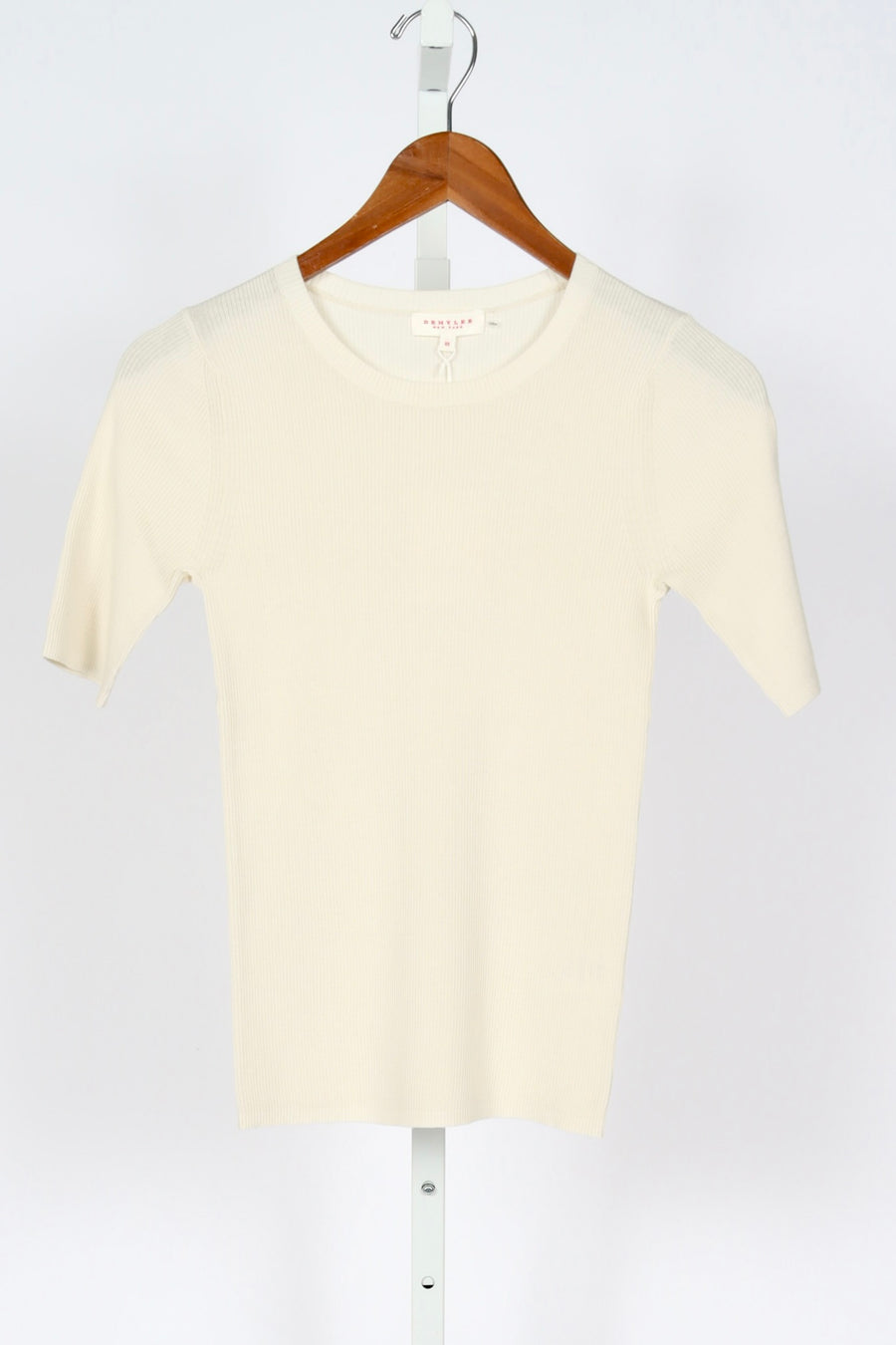 Lyra Fine Pima Cotton Top - Off-White