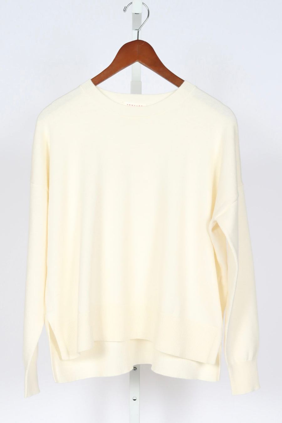 Elle Cotton/Cashmere Sweater - Off-White