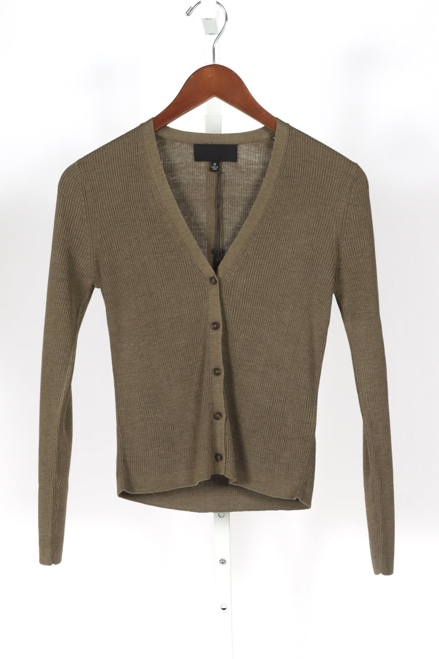 Nari Silk Cardigan - Military Green