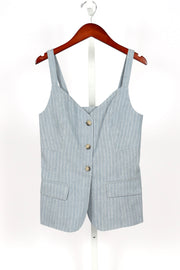V-Neck Hardware One-Piece Swimsuit