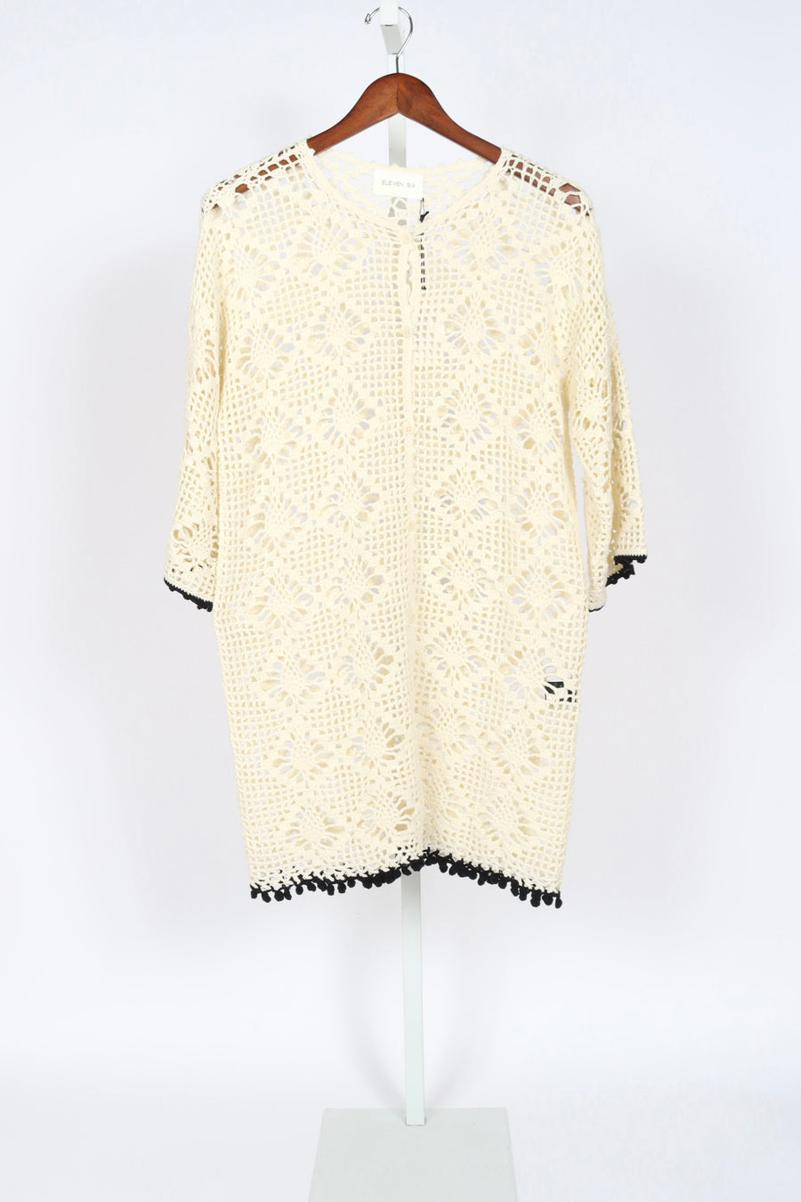 Violet Crochet Cover Up - Ivory