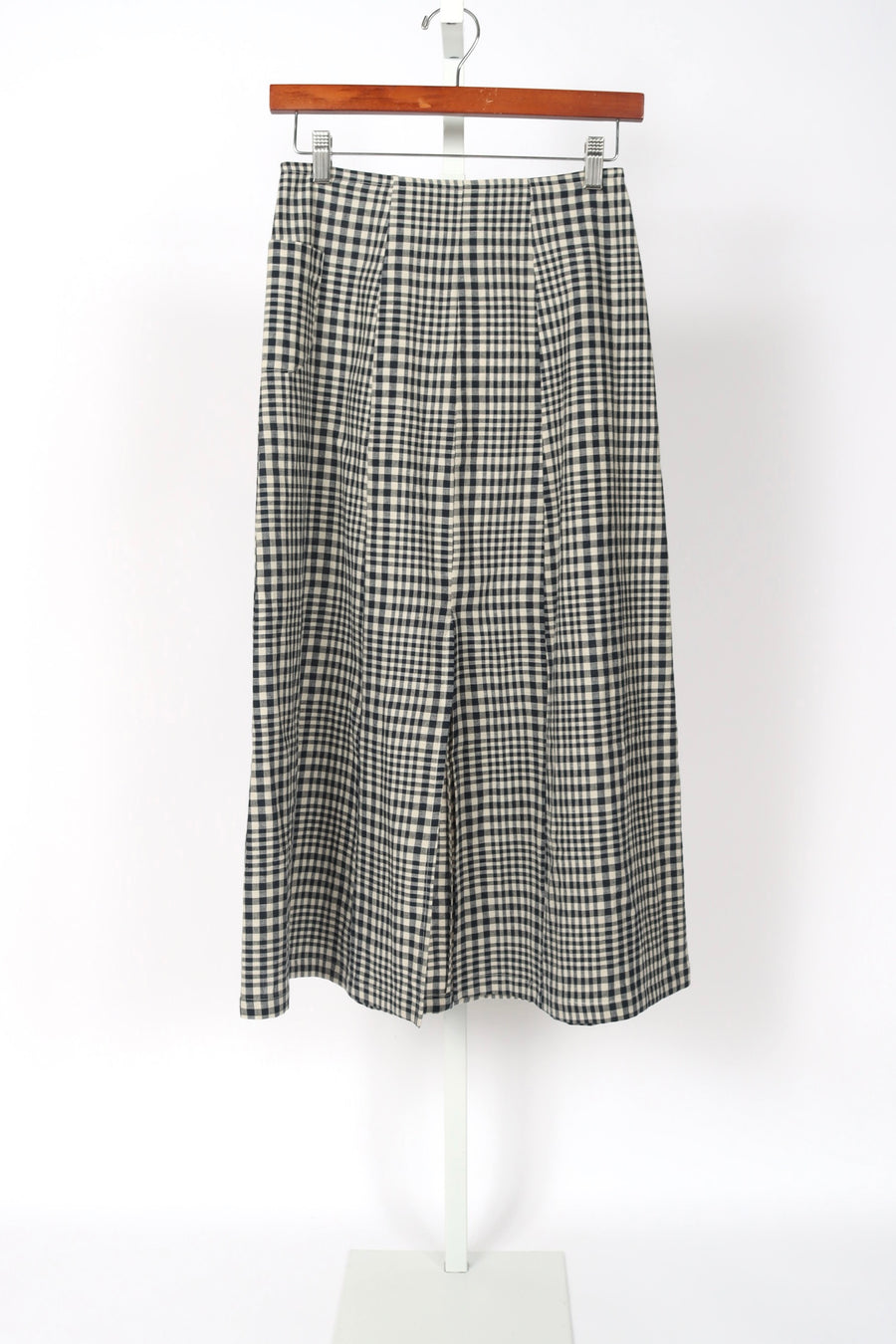 Claude Skirt - Navy Plaid